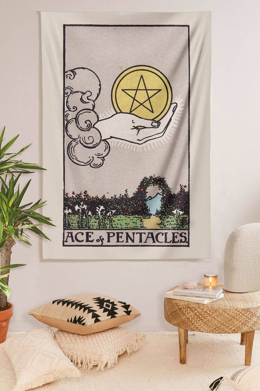 Ace of Pentacles Tapestry